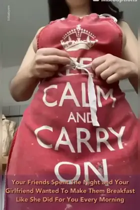 Girlfriend Making Breakfast For Your Friends