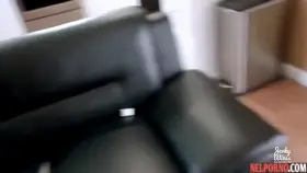 The sports nurse took off her blue shorts and fucked in pussy from the first person