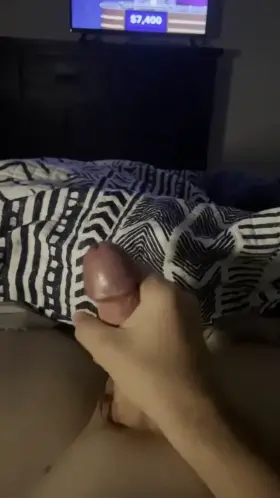 I really can’t think of anything clever. It’s a video of me cumming.