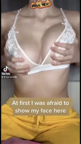 Teen shows her cute face and big boobs (tittydrop)