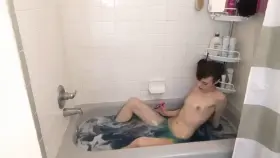 Who says adults can't bring toys into the tub?