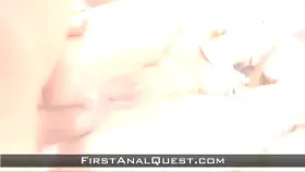 Hard-core anal penetration into hot Victoria Pure on FirstAnalQuest com