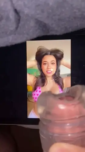 Huge thick load of cum for Sofias massive tits