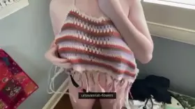 I guess I won’t need my top now that you are here 🥰 [f]