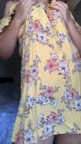 Showing you what’s underneath my sundress 👀 (f)