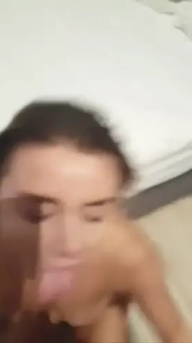 Finishing on her tongue