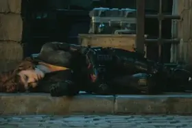 Black Widow defeated and locked up