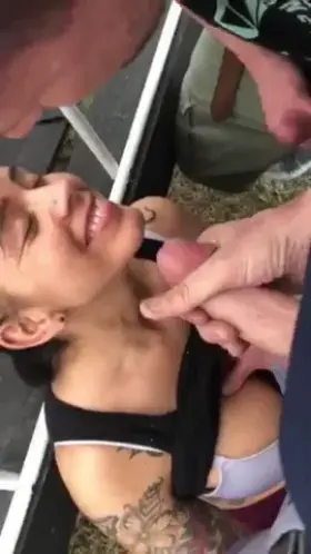 Going i for a kiss during a facial