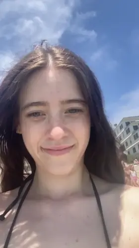 The wave had me shook but I wanted to flash my titty anyways