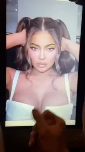 Another bud jerkin his big hard cock 4 Kylie Jenner and covering her perfect face and tits in huge cumshot - If u want 2 b fed celeb pics and porn vids - can show off - and do cum tributes- add hertsgirls on k1k!!! Second screen required