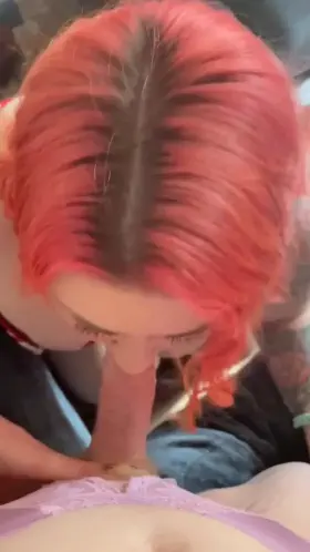 Happiest sucking girl cock 🥹 the slurp and smile at the end (listen to the audio!)