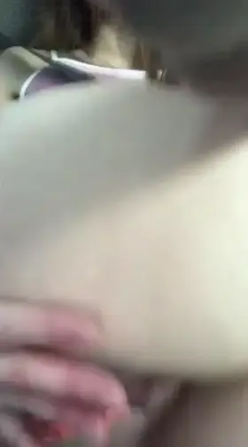 Flashing Her Pussy in the Uber