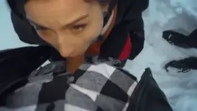 It's Never Too Cold For The Girls To Share Cum!