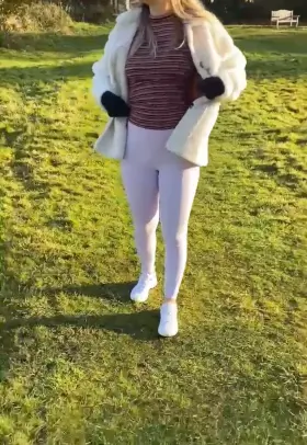 It was very cold in the park today made my nipples very hard! (F)