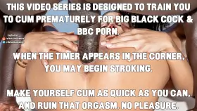 Cum QUICKLY For BIG BLACK COCKS! S4E7!