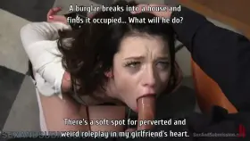 A burglar breaks into a house... [BDSM] [Rough] [Sound]