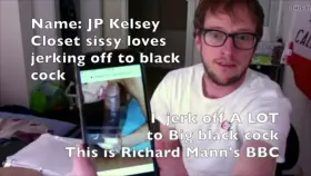 Closet sissy boi admits he loves cumming to big black cock ;)