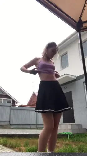 Wanna to know a secret? I never wear panties under my skirt