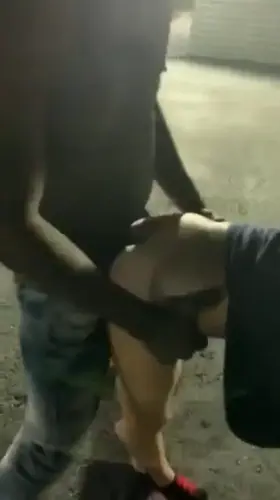 Blonde teen standing doggy in public by bbc (NEED SAUCE🙏)