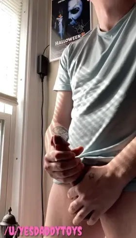 I cum so hard when my milf neighbor watches