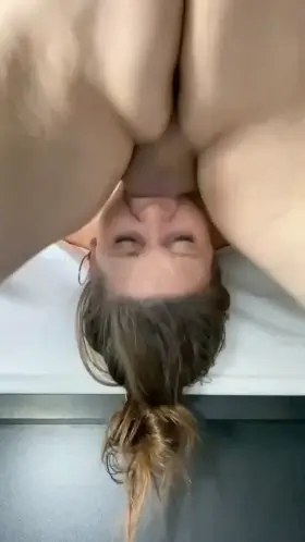 Gulping down Daddys cum after a enjoyable face fuck