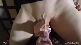 Reverse POV blowjob.