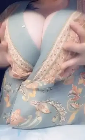 They barely fit in this summer dress