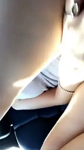 Touching my pussy in car