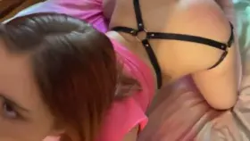 Super cute good girl doing her job