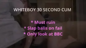 30 Second White Boy Cum Challenge Tiktok [OC]