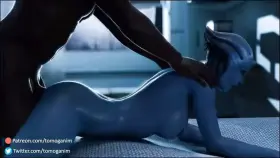 Liara getting fucked (Tomoganim, Evilaudio) [Mass Effect]