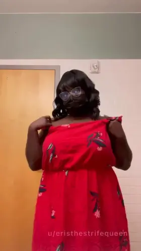 I think my dress is made of fuckbuddy material!