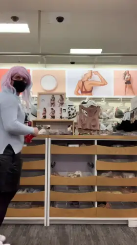 My enslaved Erica was sent to Target and buy some lingerie just like some of my followers wanted her to do 😈