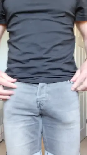 Bulge in shorts and revealing my cock! (55)