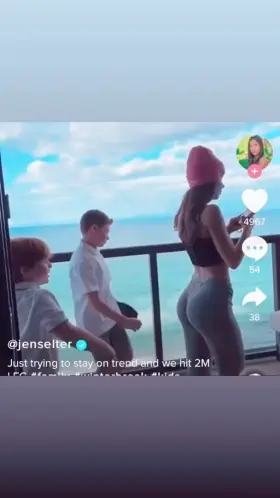 Jen out here giving these kids their first boner 😂 😂
