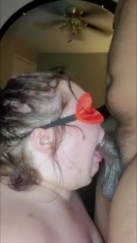 BBW makes herself puke on my BBC
