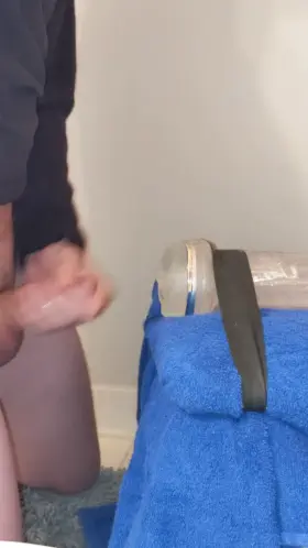 41 thrusts to a ruined orgasm and then another quick one right after