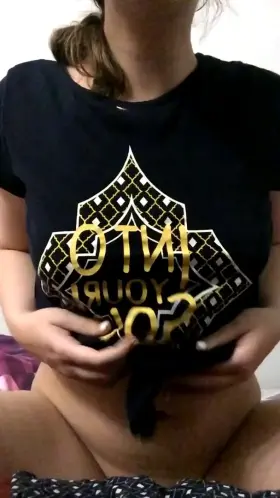 Putting my small tits on display