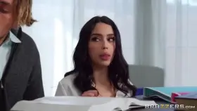 Vanessa Sky Gives Sister`s BF A Secret BJ Under The Table