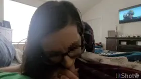 Me sucking your cock for cutting the grass