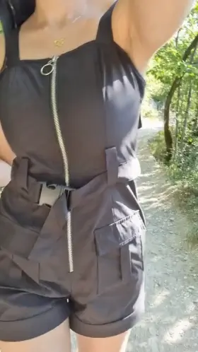 Just on a little hike