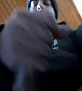 Your view when I'm holding your head and cumming on your face