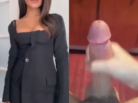 Your girlfriend knows her boss has a pantyhose fetish. This is how she dressed for his birthday party to which he made clear you weren't invited.