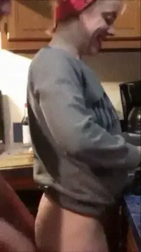 Son makes it hard for Mom to cook the dinner