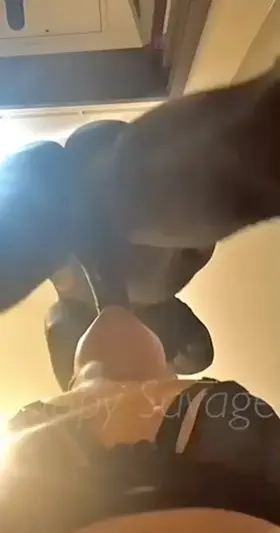 Gagging on cock from all angles