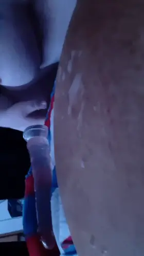 Sissy eats his own cum (ordered by his Dom)