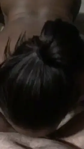 My wife bobbing her head