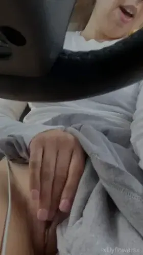 Just a milf taking a break in her car between errands