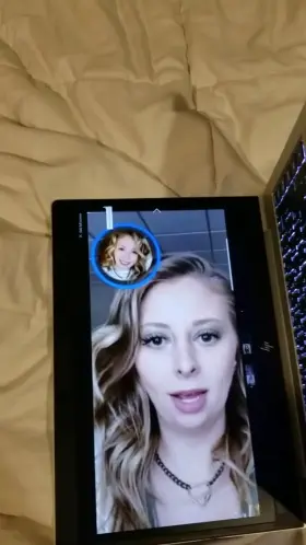 College blonde gets a face painting