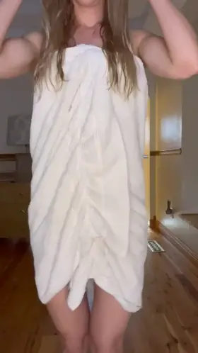 Oops! Dropped my towel